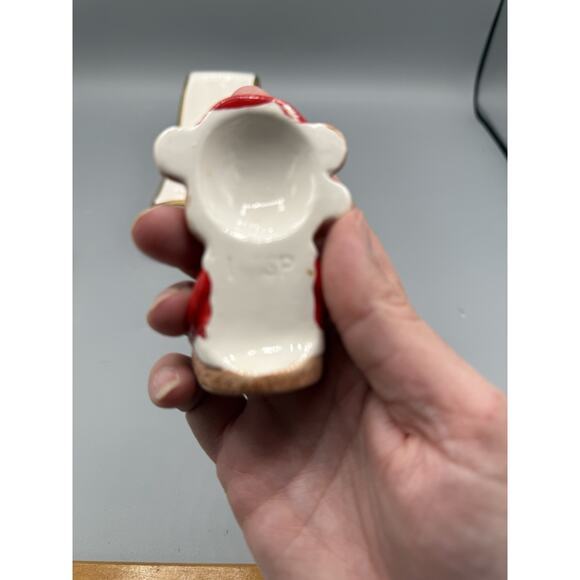 Ceramic Santa Bear Sleigh Set Christmas Centerpiece 5 Pc — Read Cracks on One - Picture 9 of 12